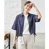 【雑誌InRed6月号掲載】冷感／デニム裾ドロストシャツ | ikka  | 詳細画像2 