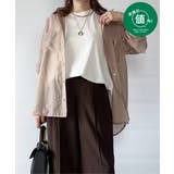 ベージュ | 【お得だ値】シア刺繍シャツタンクアンサンブル【2点セット】 | ikka 