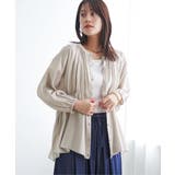 グレージュ | 【お得だ値】シアシャーリングブラウスアンサンブル【2点セット】 | ikka 