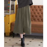 オリーブ | スエードライクタックスカーチョ | ikka