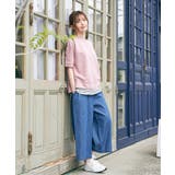 麻混ベルト付きワイドパンツ | ikka | 詳細画像17