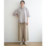 麻混ベルト付きワイドパンツ | ikka | 詳細画像22