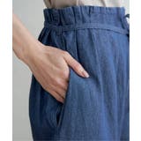 麻混ベルト付きワイドパンツ | ikka | 詳細画像34