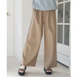 麻混ベルト付きイージーパンツ | ikka  | 詳細画像7 