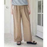 麻混ベルト付きイージーパンツ | ikka  | 詳細画像8 