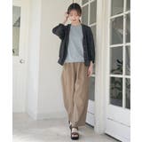 麻混ベルト付きイージーパンツ | ikka  | 詳細画像9 