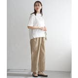 麻混ベルト付きイージーパンツ | ikka  | 詳細画像11 