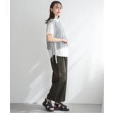 麻混ベルト付きイージーパンツ | ikka  | 詳細画像15 