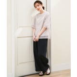 麻混ベルト付きイージーパンツ | ikka  | 詳細画像24 