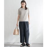 麻混ベルト付きイージーパンツ | ikka  | 詳細画像28 