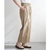 麻混ベルト付きイージーパンツ | ikka  | 詳細画像30 