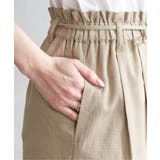 麻混ベルト付きイージーパンツ | ikka  | 詳細画像34 