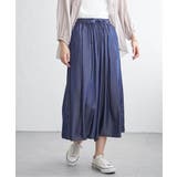 ネイビーブルー | ビンテージツイルタックスカーチョ | ikka