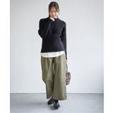 デニム／チノワイドパンツ | ikka  | 詳細画像9 