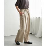 麻混ベルト付きイージーパンツ | ikka  | 詳細画像8 