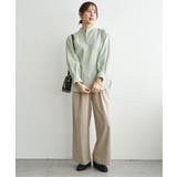 麻混ベルト付きイージーパンツ | ikka  | 詳細画像12 