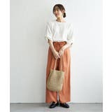 麻混ベルト付きイージーパンツ | ikka  | 詳細画像24 