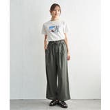 麻混ベルト付きイージーパンツ | ikka  | 詳細画像27 
