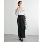 麻混ベルト付きイージーパンツ | ikka  | 詳細画像30 