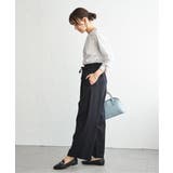 麻混ベルト付きイージーパンツ | ikka  | 詳細画像31 