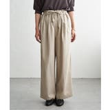 麻混ベルト付きイージーパンツ | ikka  | 詳細画像34 