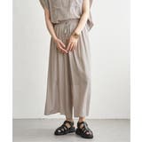 グレージュ | 【セットアップ対応】冷感ボイルラップスカーチョ | ikka 