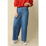 ライトオンスデニムワイドパンツ | ikka  | 詳細画像1 