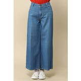 ライトオンスデニムワイドパンツ | ikka  | 詳細画像4 