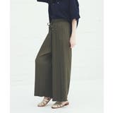 オリーブ | 【雑誌 InRed(宝島社) 5月号掲載】さらっとプリーツワイドパンツ | ikka