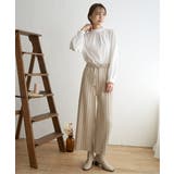 【親子コーデ】スエードライクプリーツワイドパンツ | ikka  | 詳細画像8 