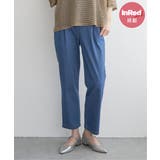 ブルー | 【雑誌InRed web10月号掲載】GOKU楽パンツ ストレッチテーパード | ikka