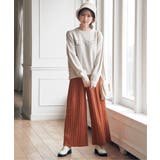 【雑誌InRed12月号掲載】スエードライクプリーツワイドパンツ【親子コーデ】 | ikka  | 詳細画像10 