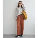 【雑誌InRed12月号掲載】スエードライクプリーツワイドパンツ【親子コーデ】 | ikka  | 詳細画像14 