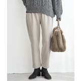 GOKU楽フェイクスエードテーパードパンツ | ikka  | 詳細画像12 