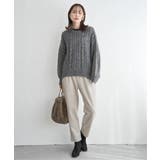 GOKU楽フェイクスエードテーパードパンツ | ikka  | 詳細画像14 