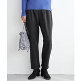 ブラック | GOKU楽フェイクスエードテーパードパンツ | ikka 