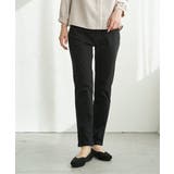 ブラック | GOKU楽パンツ スリムストレート | ikka