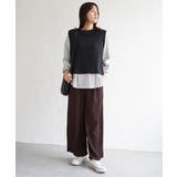 ジャガードプリーツワイドパンツ | ikka  | 詳細画像11 