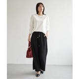 ジャガードプリーツワイドパンツ | ikka  | 詳細画像19 