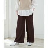 ジャガードプリーツワイドパンツ | ikka  | 詳細画像3 