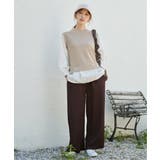 ジャガードプリーツワイドパンツ | ikka  | 詳細画像4 