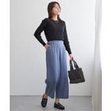 ツイルサイドベルトワイドパンツ | ikka  | 詳細画像15 