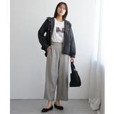 ツイルサイドベルトワイドパンツ | ikka  | 詳細画像18 