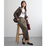 ツイルサイドベルトワイドパンツ | ikka  | 詳細画像22 