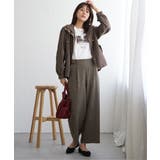 ツイルサイドベルトワイドパンツ | ikka  | 詳細画像23 