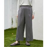 ツイルサイドベルトワイドパンツ | ikka  | 詳細画像1 