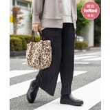 チャコール | 【雑誌InRed12月号掲載】スエードライクプリーツワイドパンツ【親子コーデ】  | ikka 