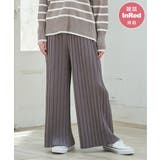 【雑誌InRed12月号掲載】スエードライクプリーツワイドパンツ【親子コーデ】  | ikka  | 詳細画像1 