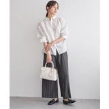 カットプリーツワイドパンツ【親子コーデ】 | ikka  | 詳細画像9 