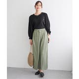 カットプリーツワイドパンツ【親子コーデ】 | ikka  | 詳細画像14 